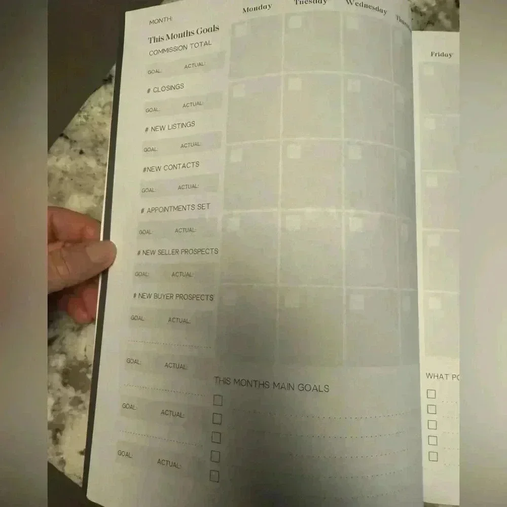 NWOT Real Estate Agent Planner Everything a Real Estate Agent Needs